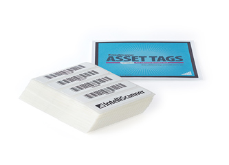 Sheet of pre-printed IntelliScanner asset tags